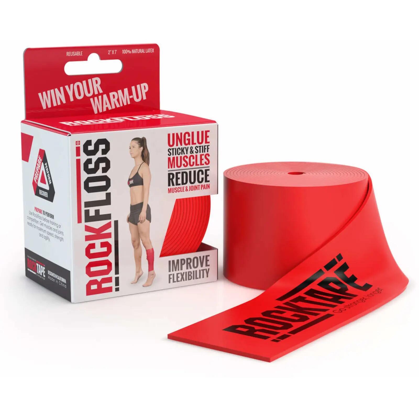 Bande de floss - Sport - RockFloss 5 cm - Latex - Rouge 2/4