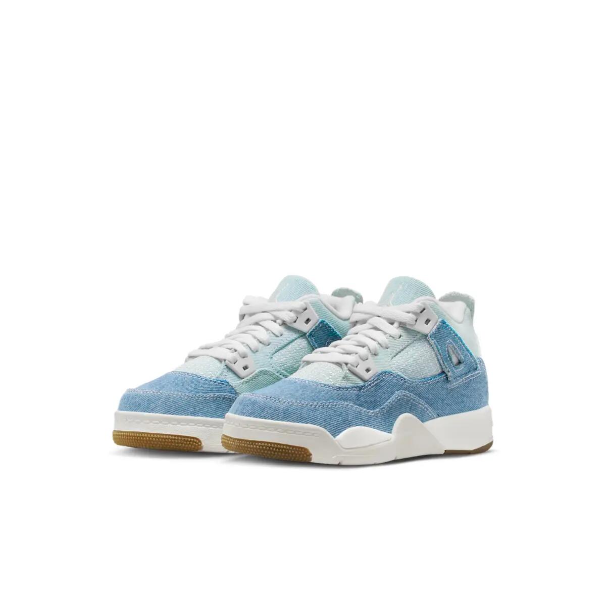 Jordan 4 Retro TEX Denim Worn Blue (PS) 3/3