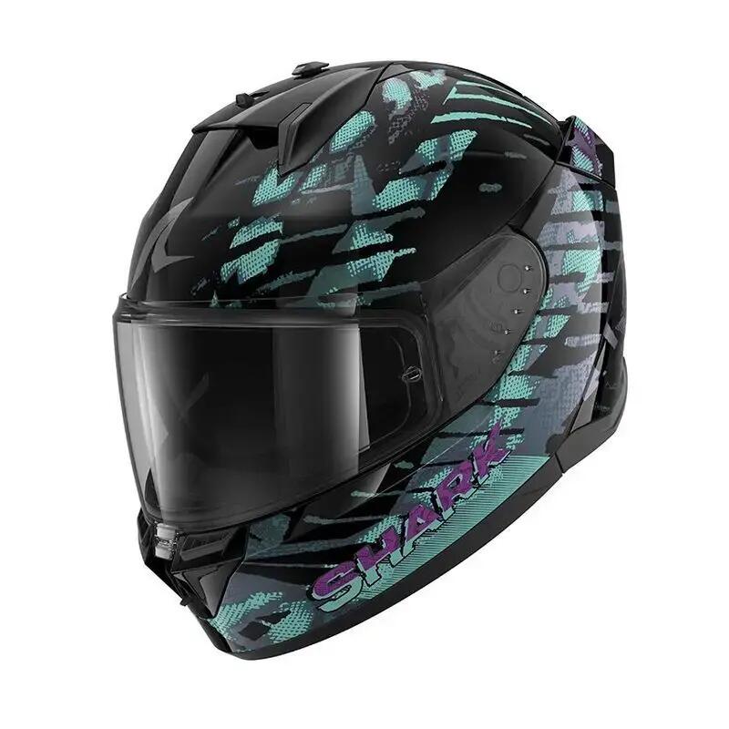 Kask motocyklowy z pełną twarzą Shark D-Skwak 3 Reptaia Mat 2/3