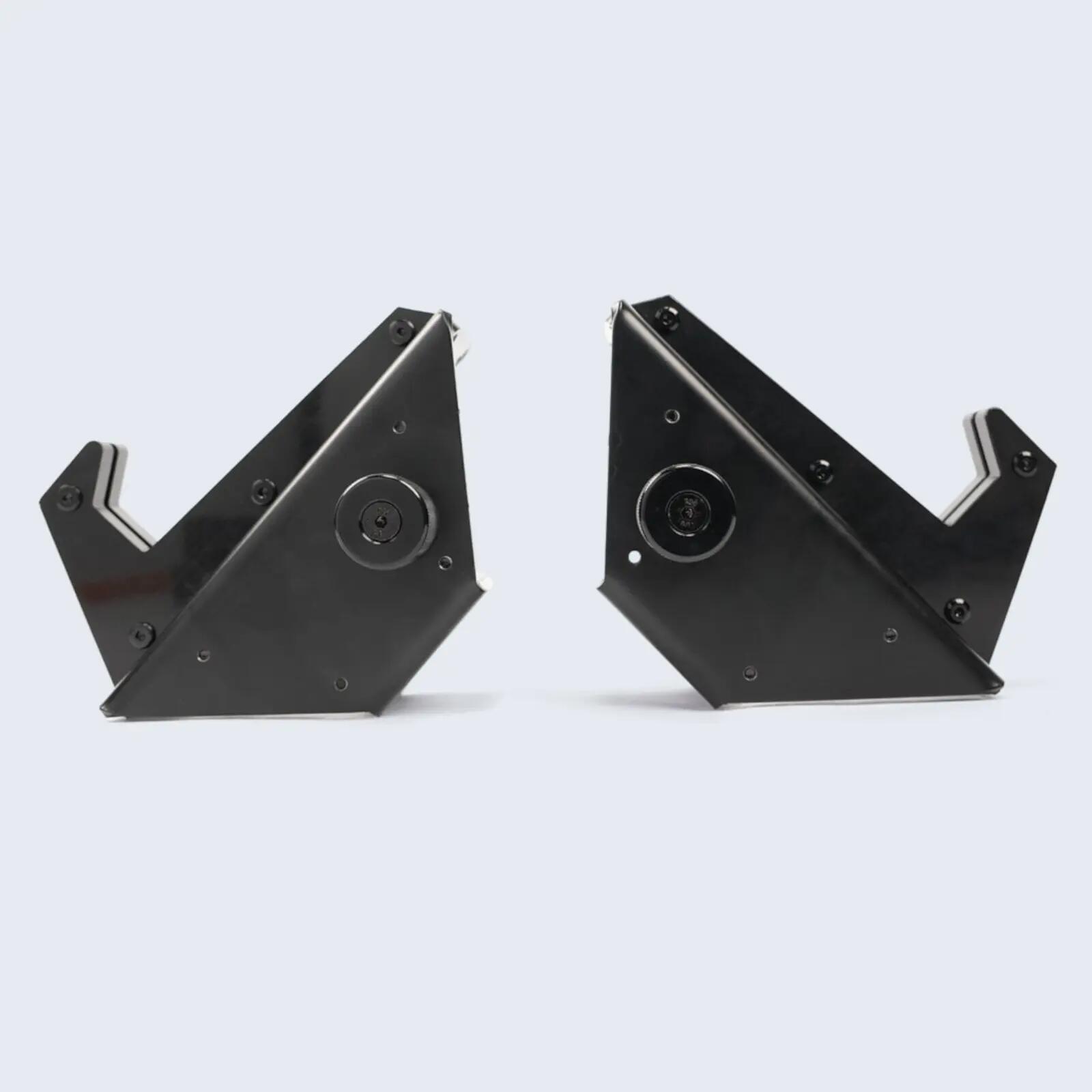 J-hooks - Musculation - Force USA - Acier - Noirs 3/4