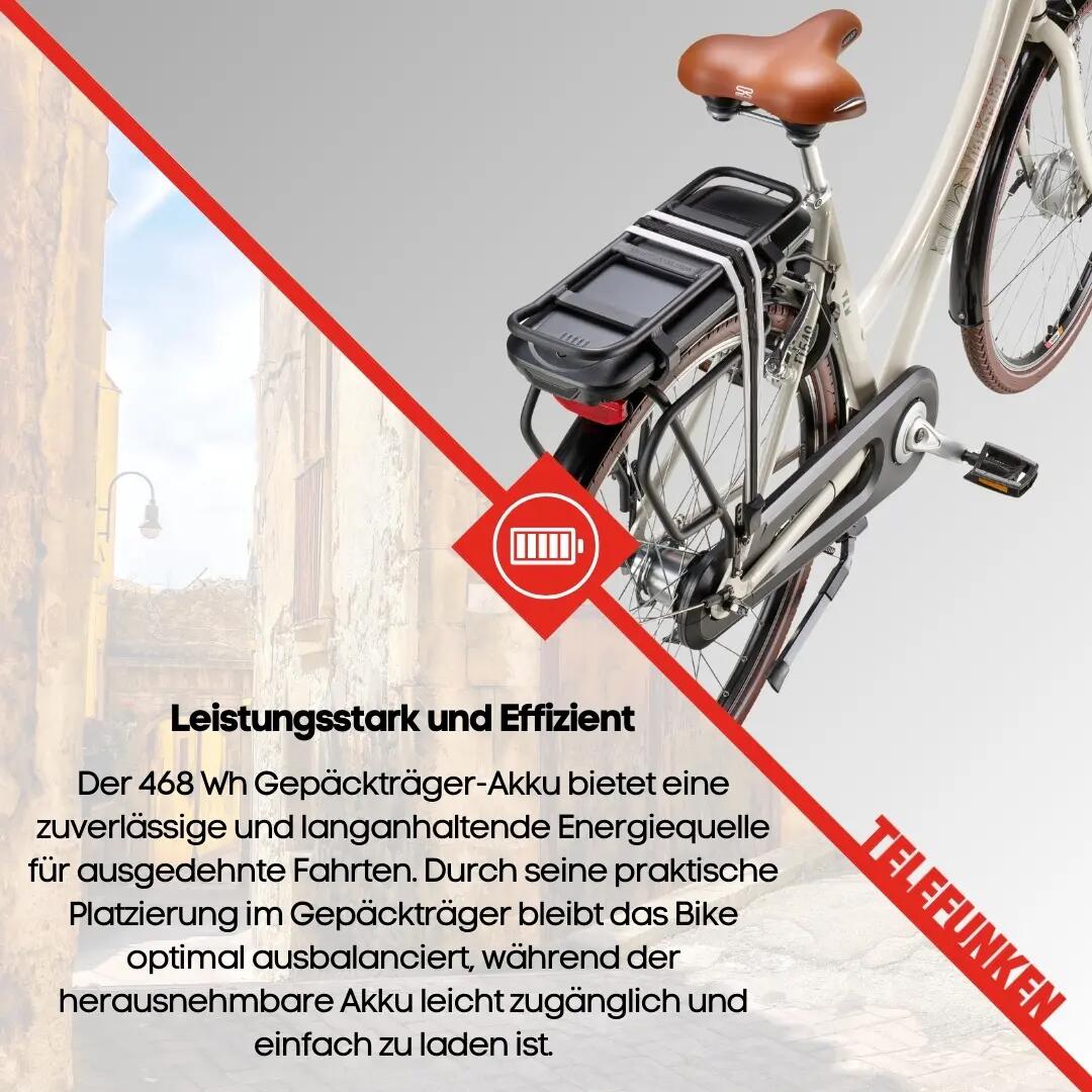 E-Bike RT540 28 Zoll 7-Gang Pedelec City Retro Elektrofahrrad 6/7