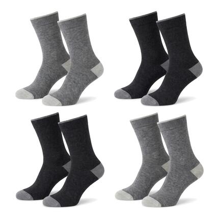 Damen Herren Freizeit Wollsocken mit Kaschmirwolle 4 Paar warme Wintersocken