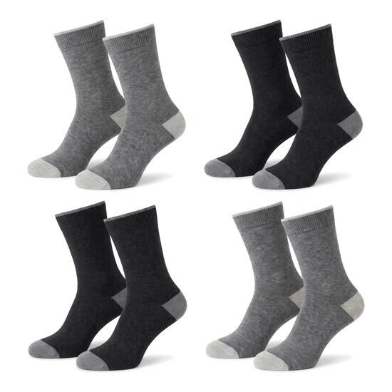 Damen Herren Freizeit Wollsocken mit Kaschmirwolle 4 Paar warme Wintersocken