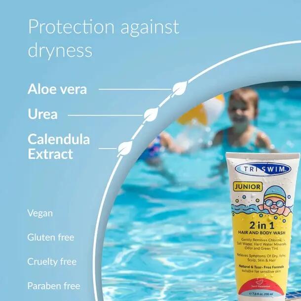 Żel do mycia ciała i włosów dla dzieci TRISWIM Junior Watermelon 3/4