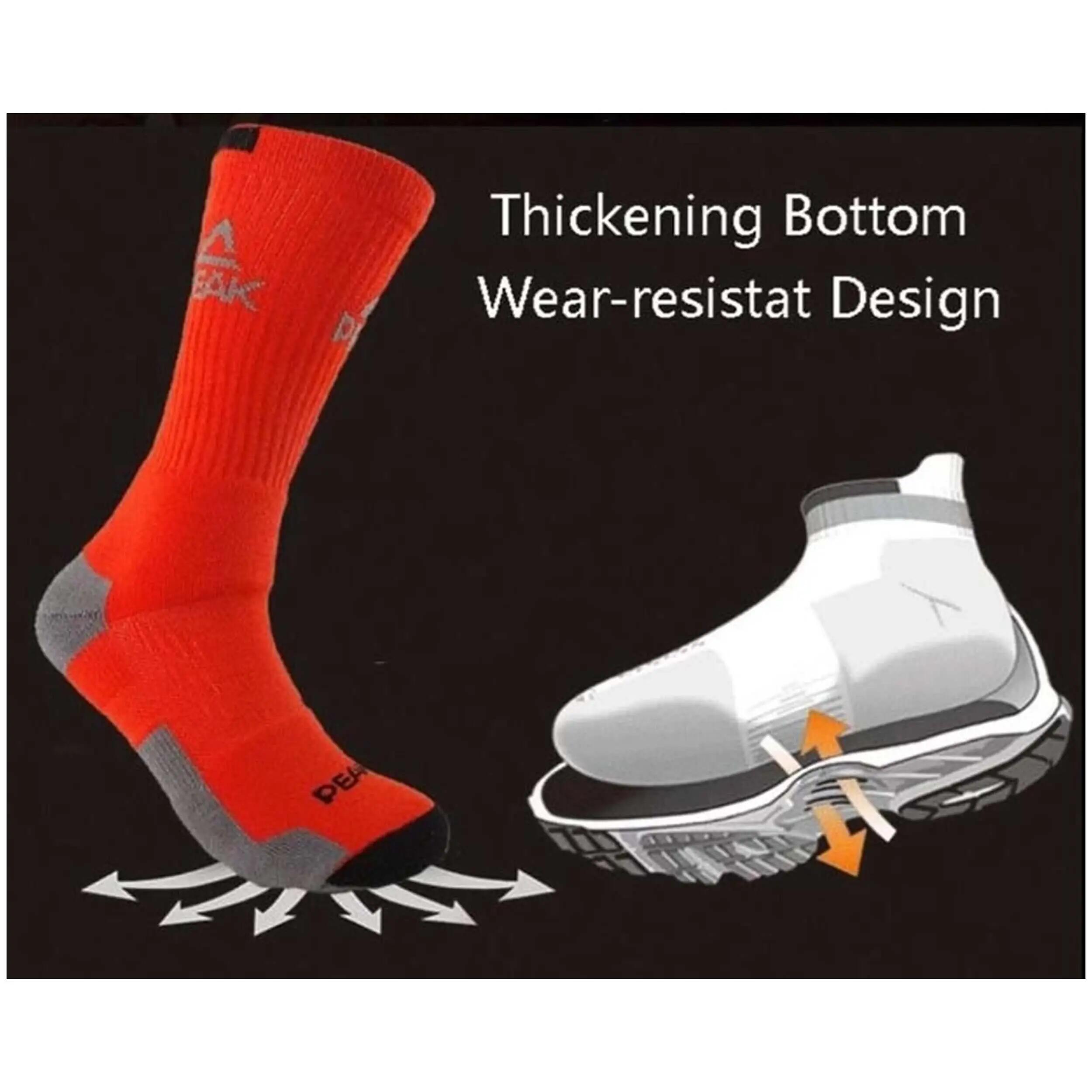 Socken Peak Modell W14907-Orange für unisex 2/3