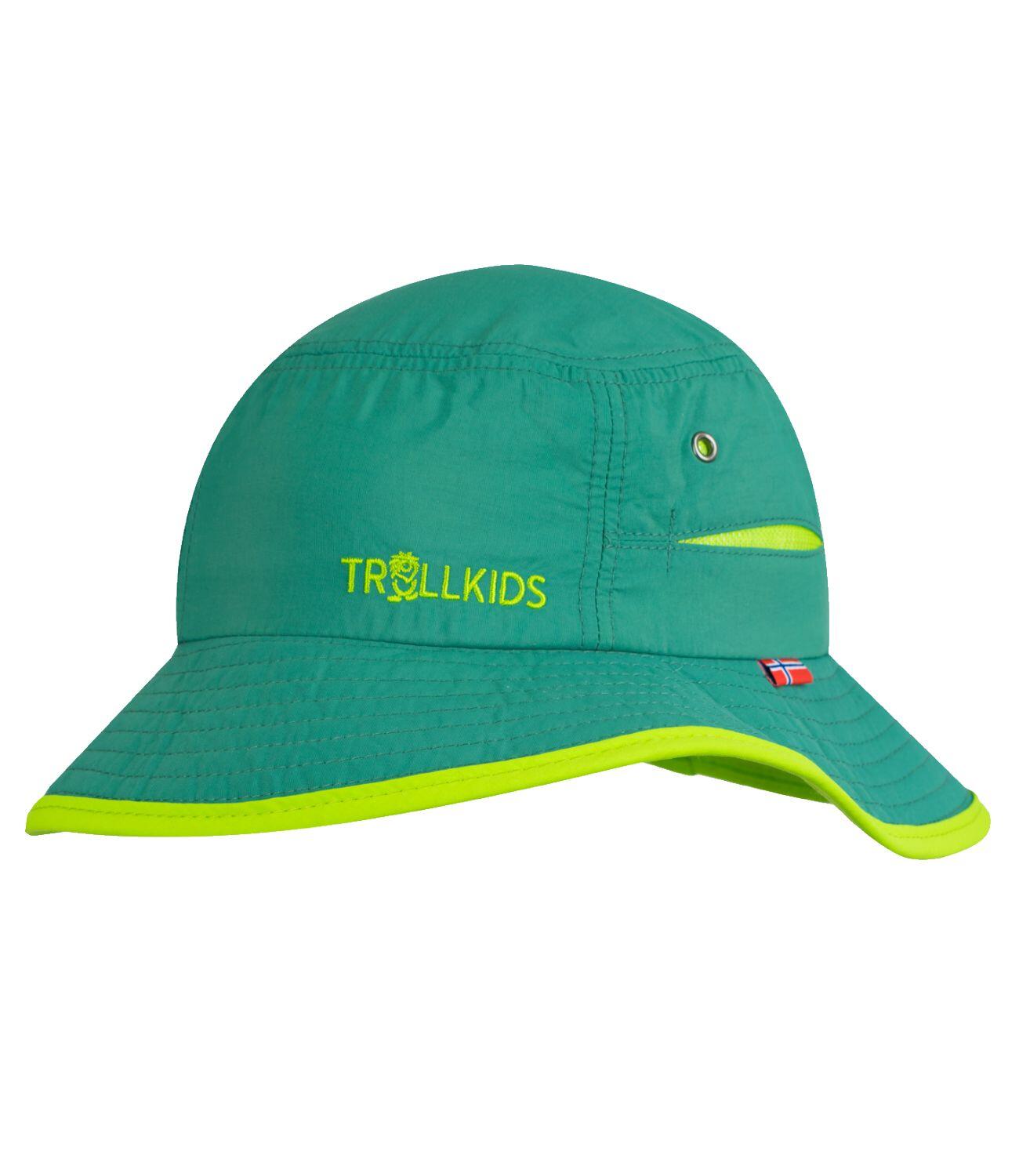 TROLLKIDS Kinder Mütze Trollfjord Dunkelgrün/Hellgrün