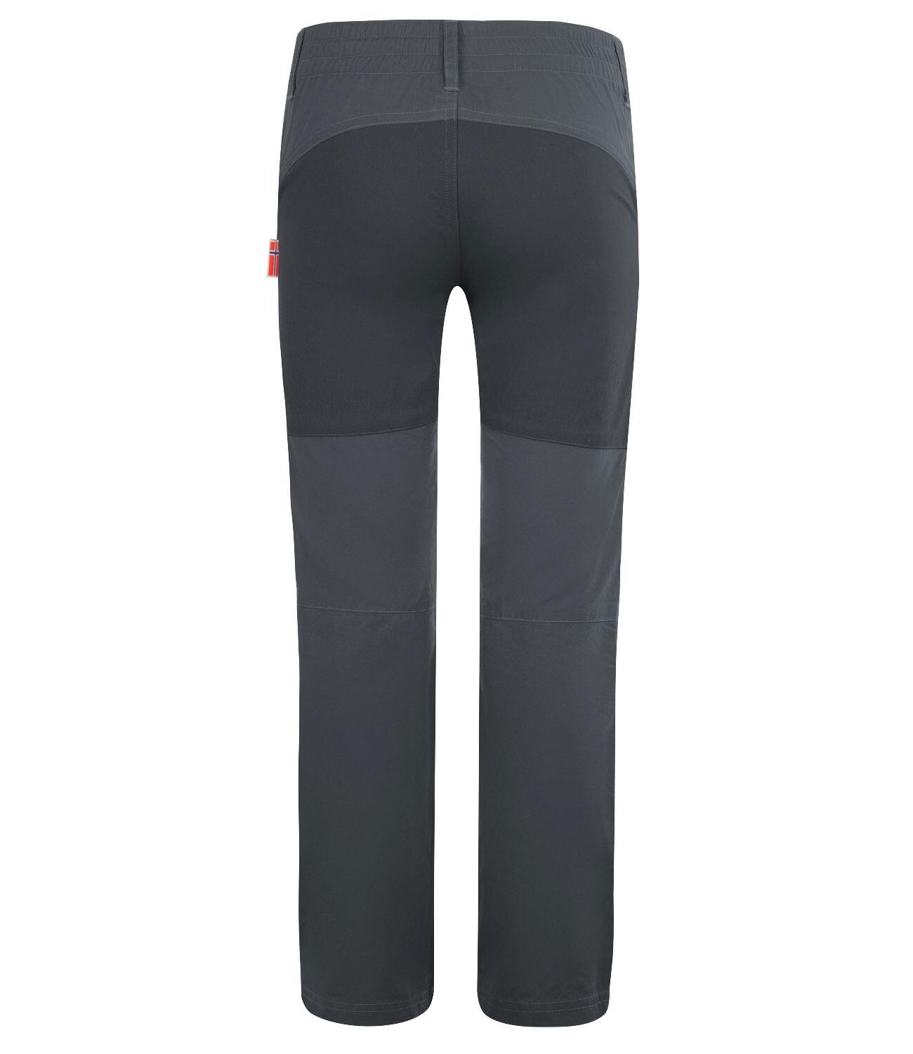 Pantalon de trekking Hammerfest pour enfants, respirant, gris foncé 2/3