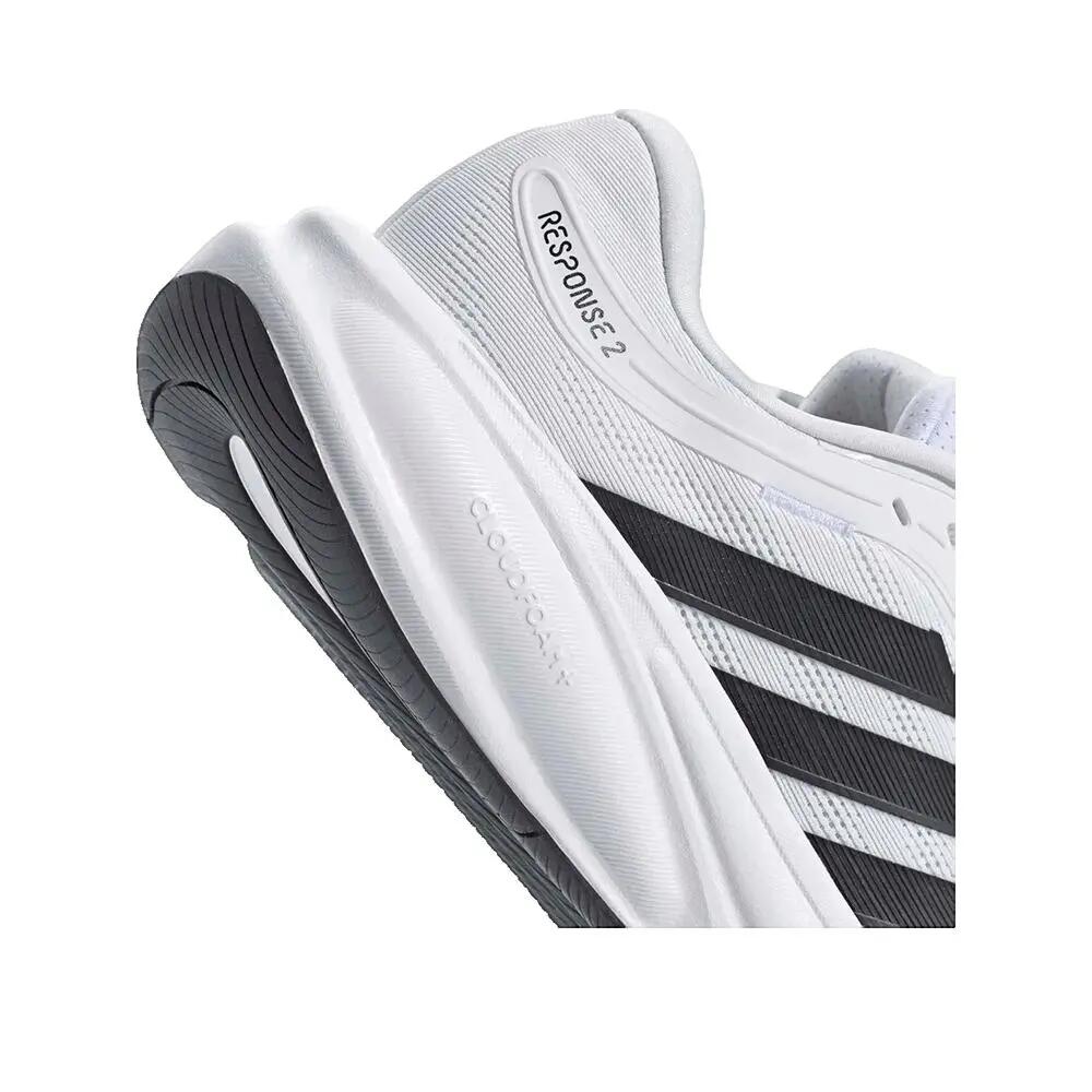 Calçado de corrida adidas Response 2 Branco/Preto/Montanha de Ferro 8/8