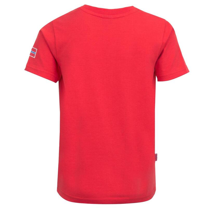 Kinder T-Shirt Windrose T Rot/Delphinblau
