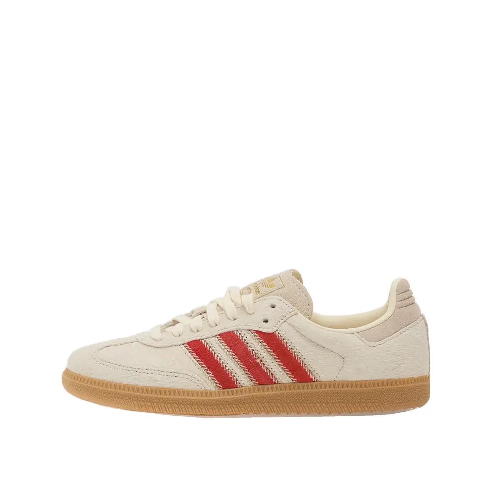 Sapatos adidas Samba OG Pele Bege/Branco/Vermelho 6/6