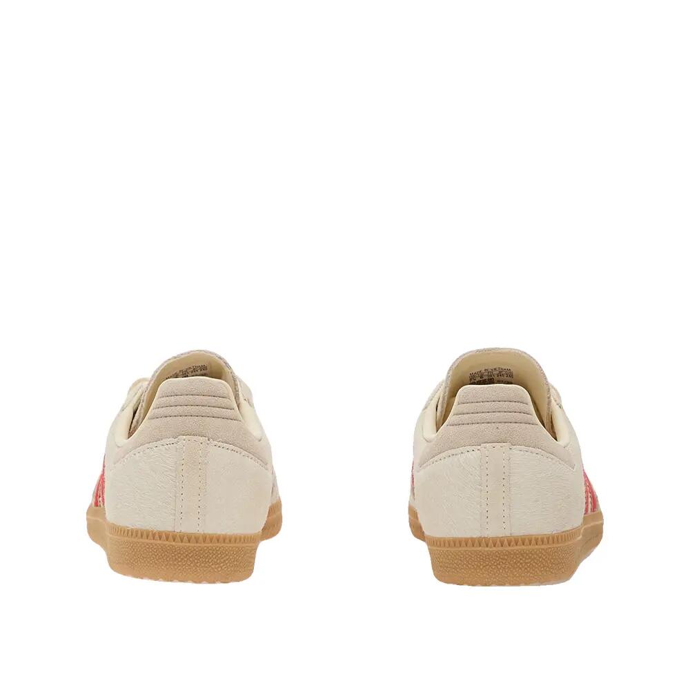 Sapatos adidas Samba OG Pele Bege/Branco/Vermelho 4/6