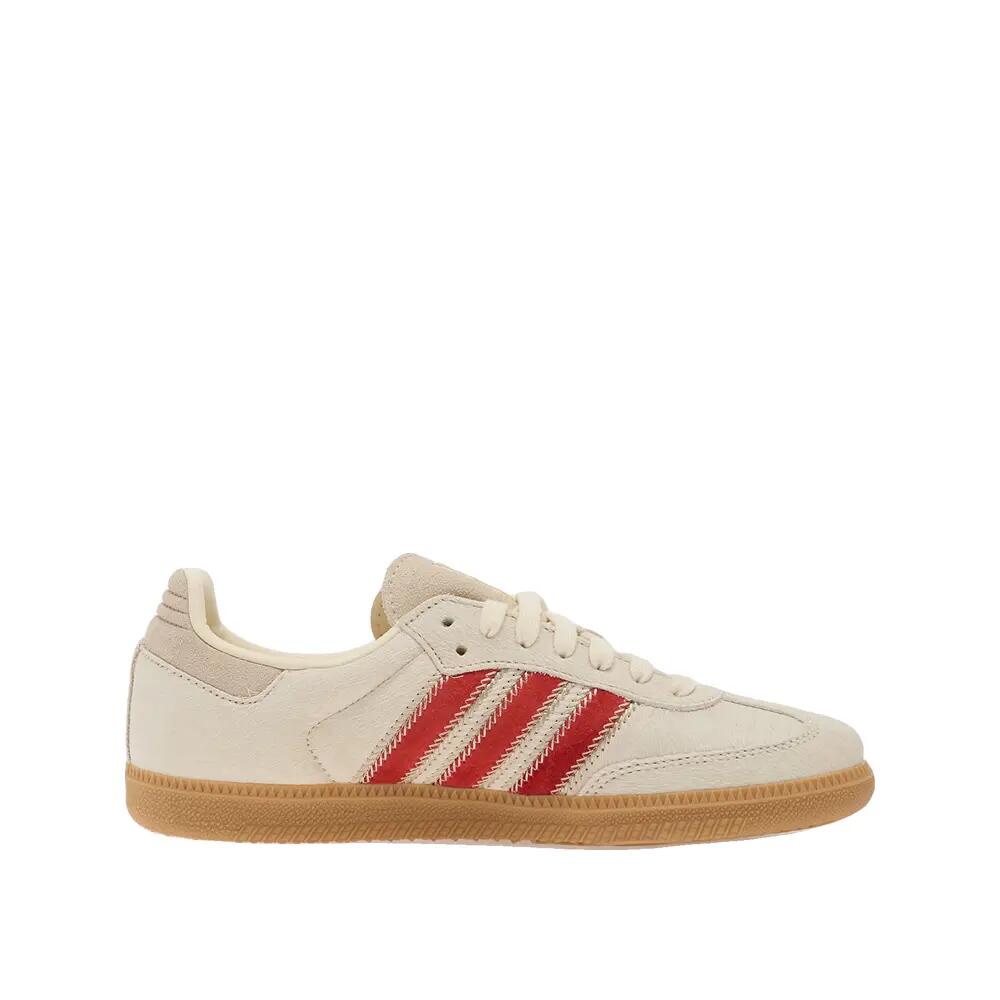 Sapatos adidas Samba OG Pele Bege/Branco/Vermelho 2/6