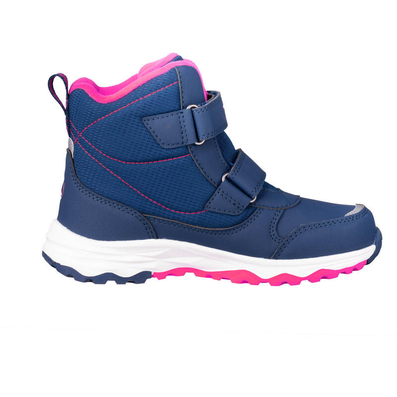 Chaussures d'hiver enfant Hafjell imperméables et isolantes Bleu Marine/Rose
