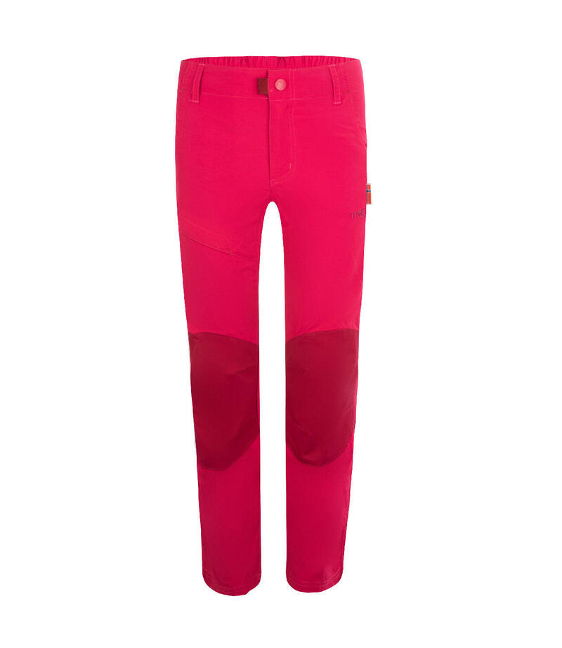 Pantalon de trekking Hammerfest pour enfants, respirant, rouge rubis