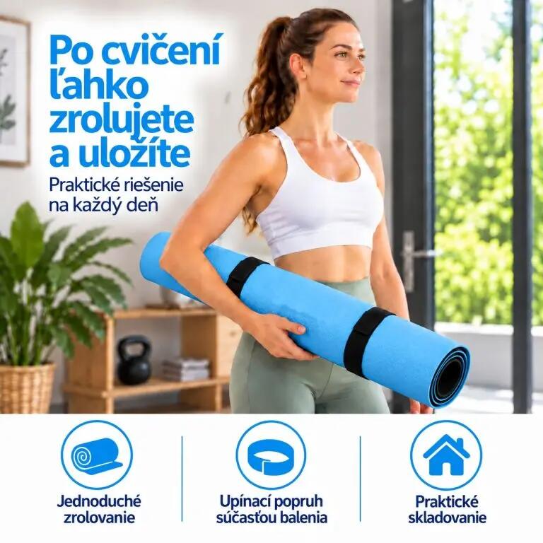Fitness podložka na jógu a cvičení 4/7