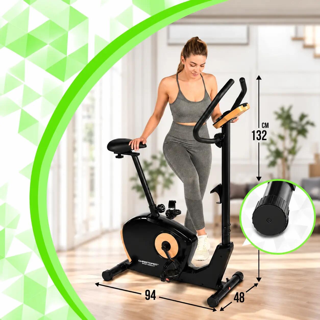 Heimtrainer für Zuhause - tiefer Einstieg - leise - Pulsmessung - 120kg  ET 3.1 6/7