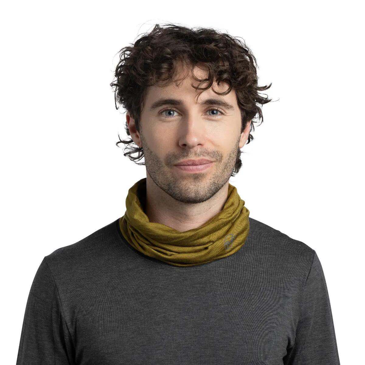 Braga de cuello Merino Lightweight Unisex Buff Verde ÚNICA 3/4