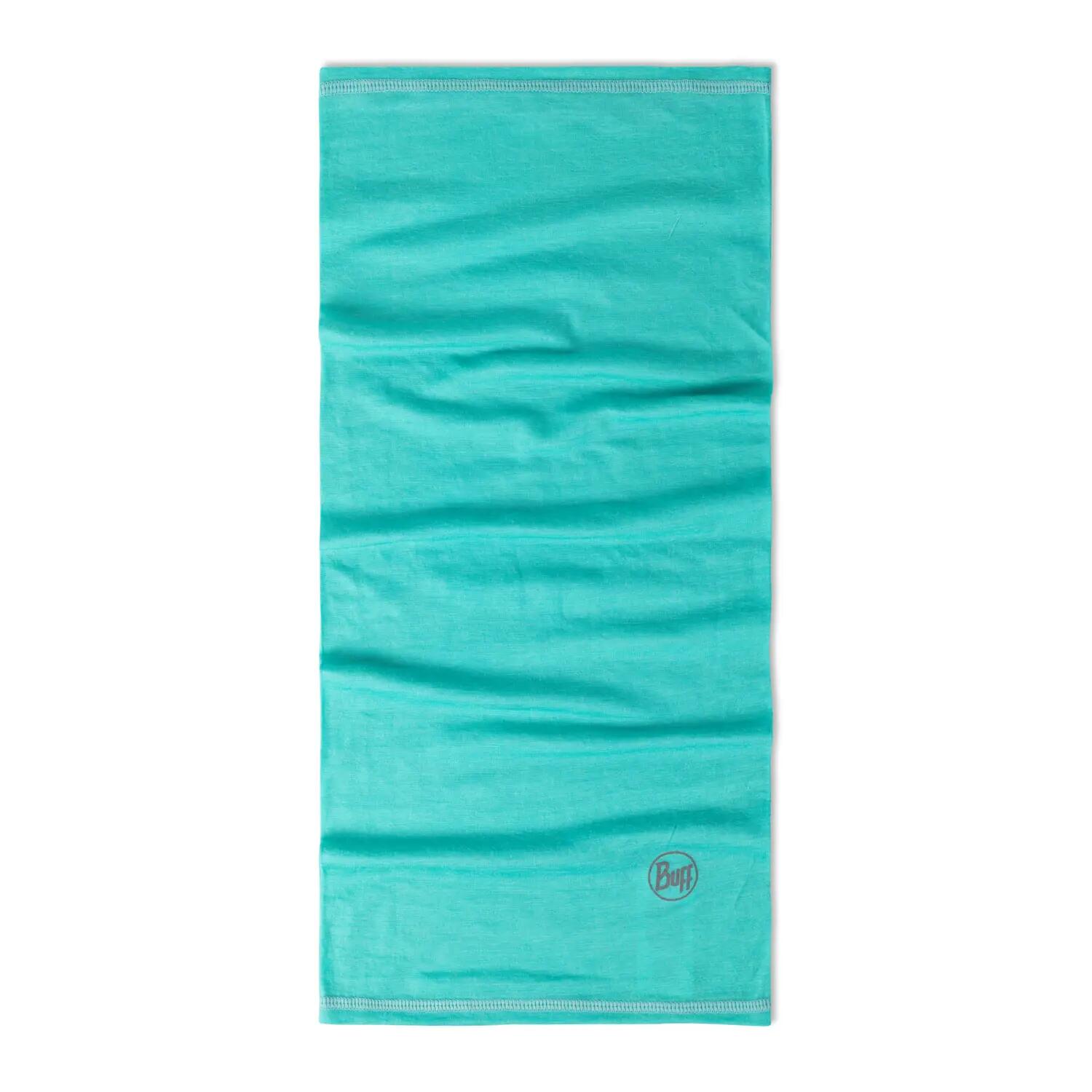 Merino-buff voor om de nek, lichtgewicht, zeegroen 2/4