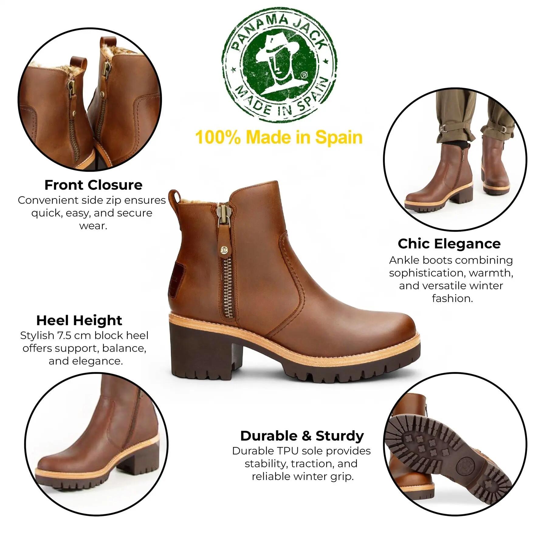 Panama Jack - leren enkelboots bruin 5/7