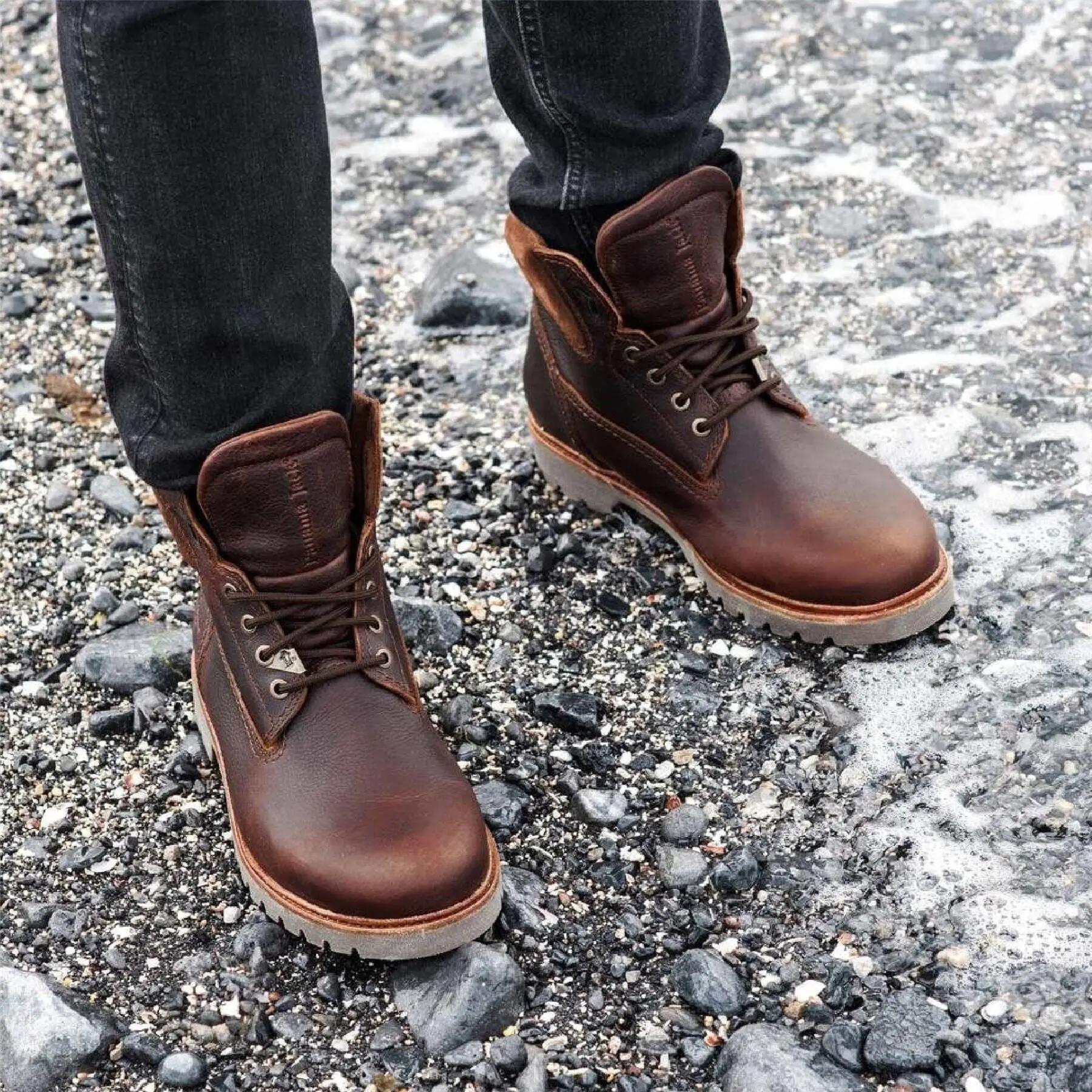 Chaussures de randonnée homme - Imperméables - AMUR GTX - Marron 7/8