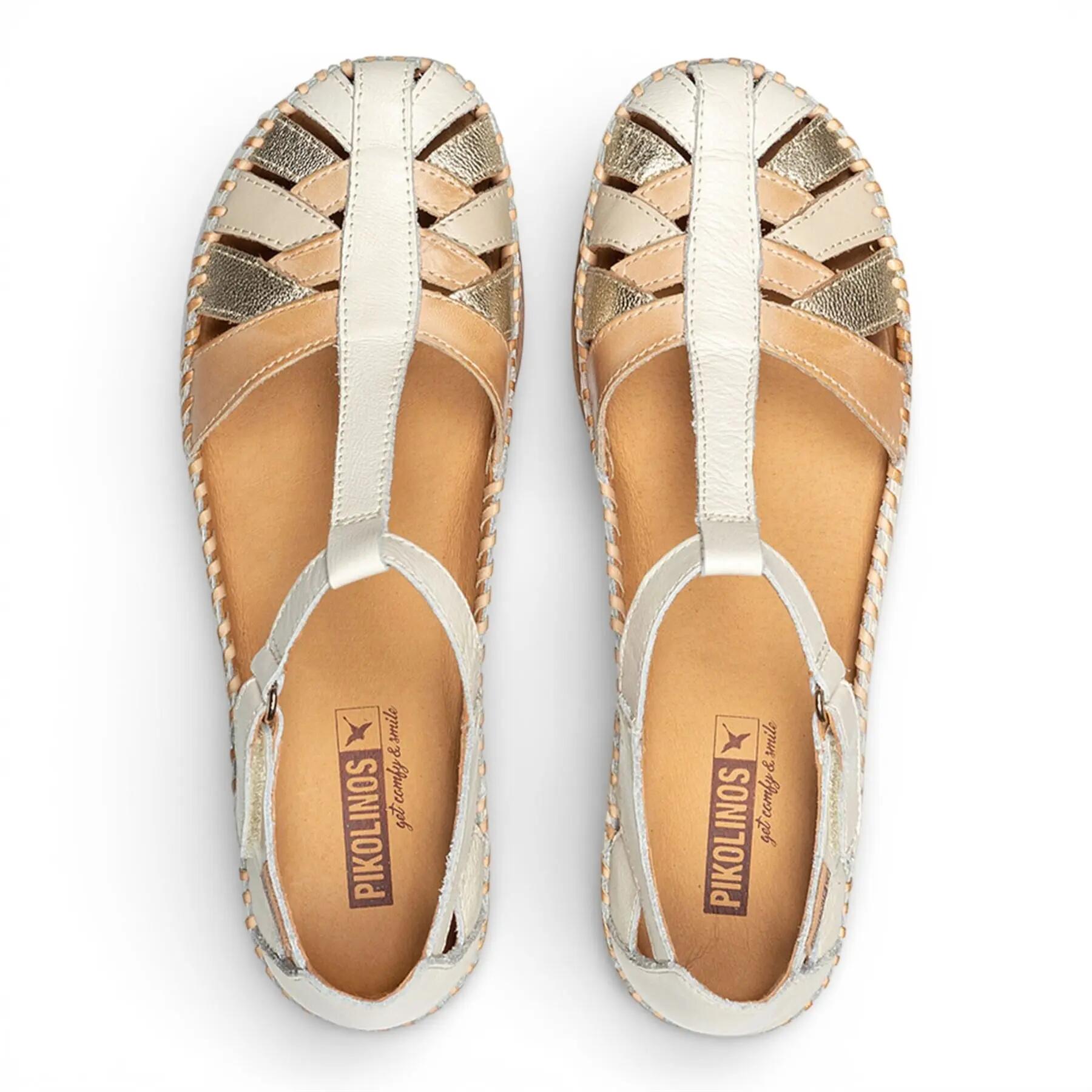 Sandalias Planas Mujer Pikolinos W8k-0705 Beige 8/8