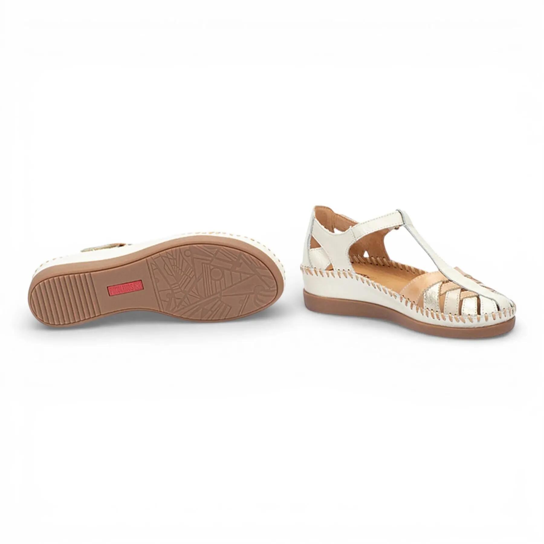 Sandalias Planas Mujer Pikolinos W8k-0705 Beige 7/8