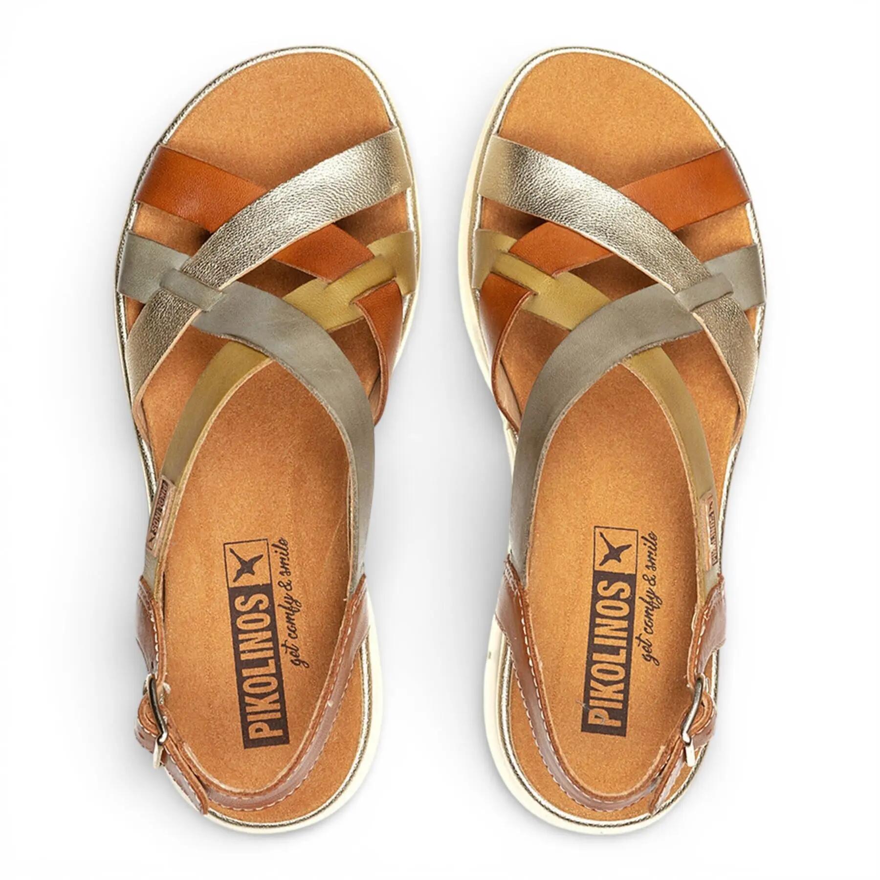 Flache Sandalen Damen Pikolinos W4n-0650 Braun 8/8