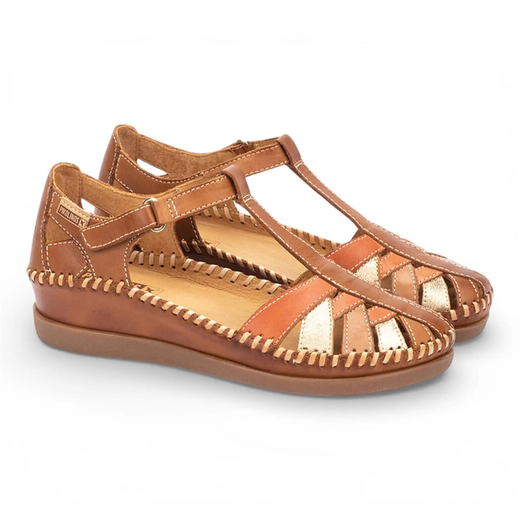 Flache Sandalen Damen Pikolinos W8k-0705 Braun 4/8