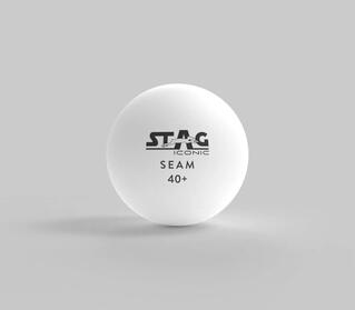 STAG Iconic Seam White TT Balls, 40+mm, Pack of 12