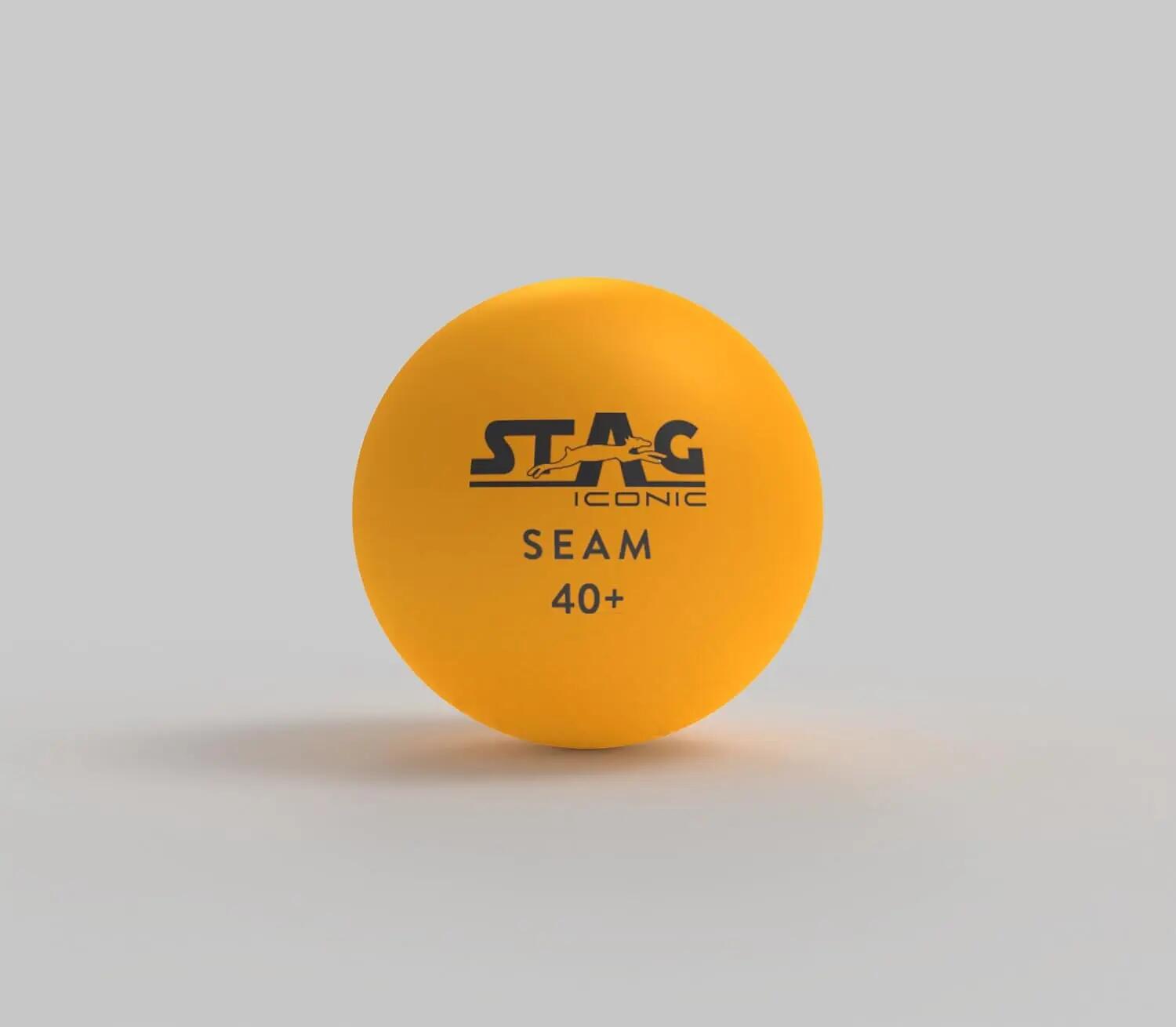 STAG Iconic Seam Orange TT Balls, 40+mm, Pack of 12 -  1