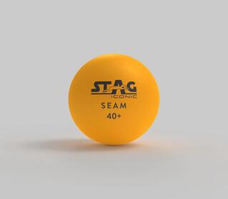 STAG Iconic Seam Orange TT Balls, 40+mm, Pack of 12