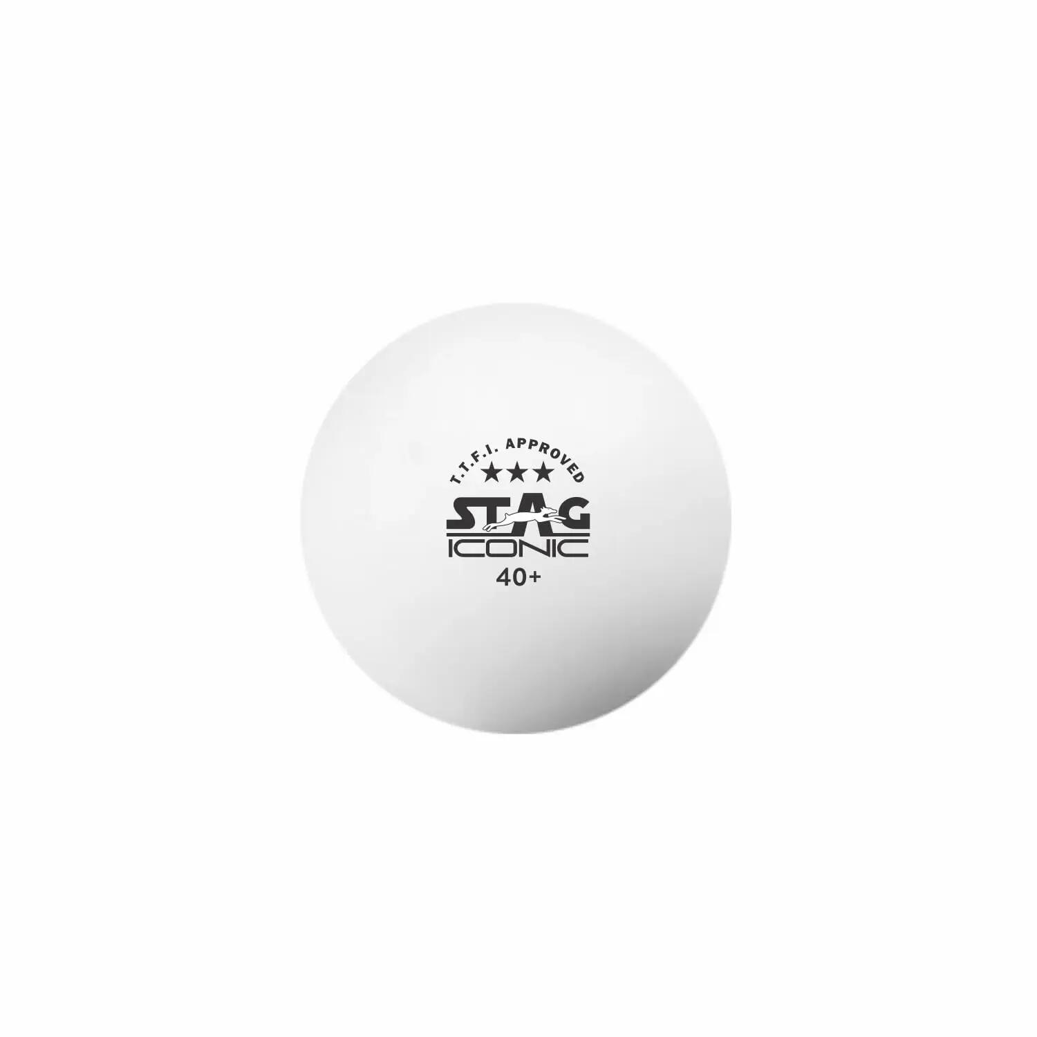 STAG Iconic 3-Star Supreme TT Balls, Pack of 3 -  1