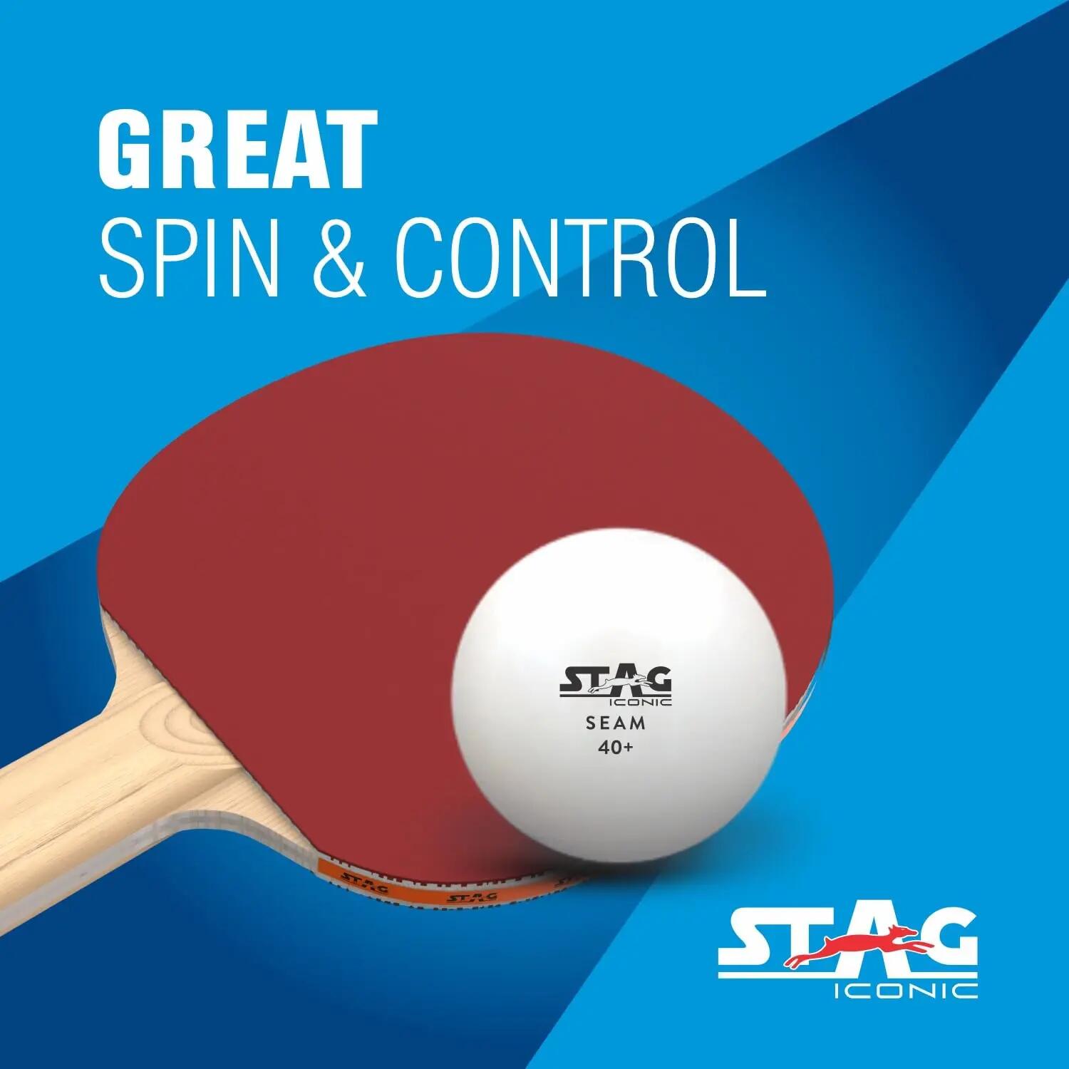 STAG Iconic Seam White TT Balls, 40+mm, Pack of 12 -  4