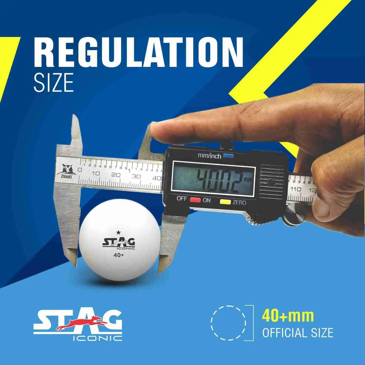 STAG Iconic 1-Star TT Balls, 40+mm, Pack of 6 -  4