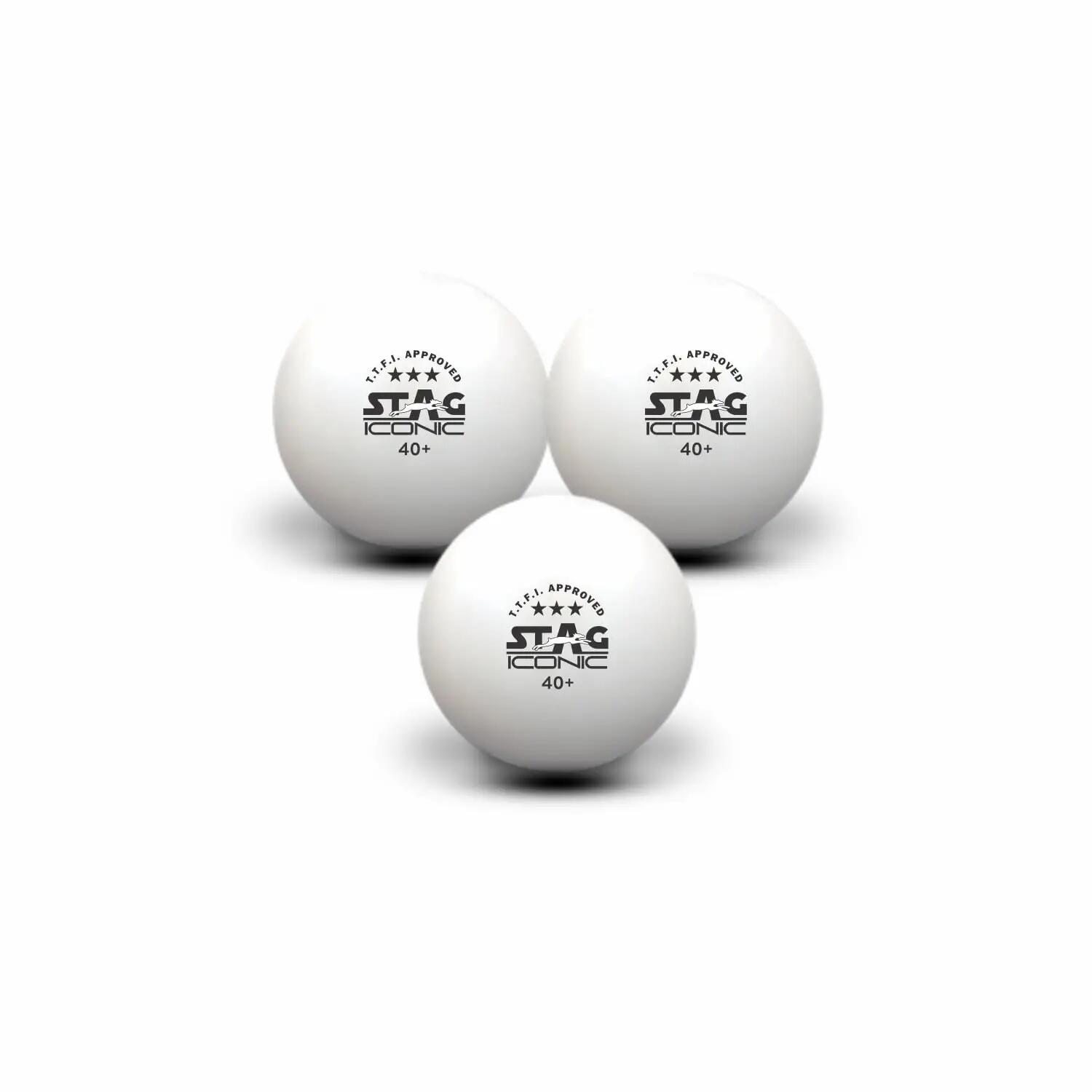 STAG Iconic 3-Star Supreme TT Balls, Pack of 3 -  2