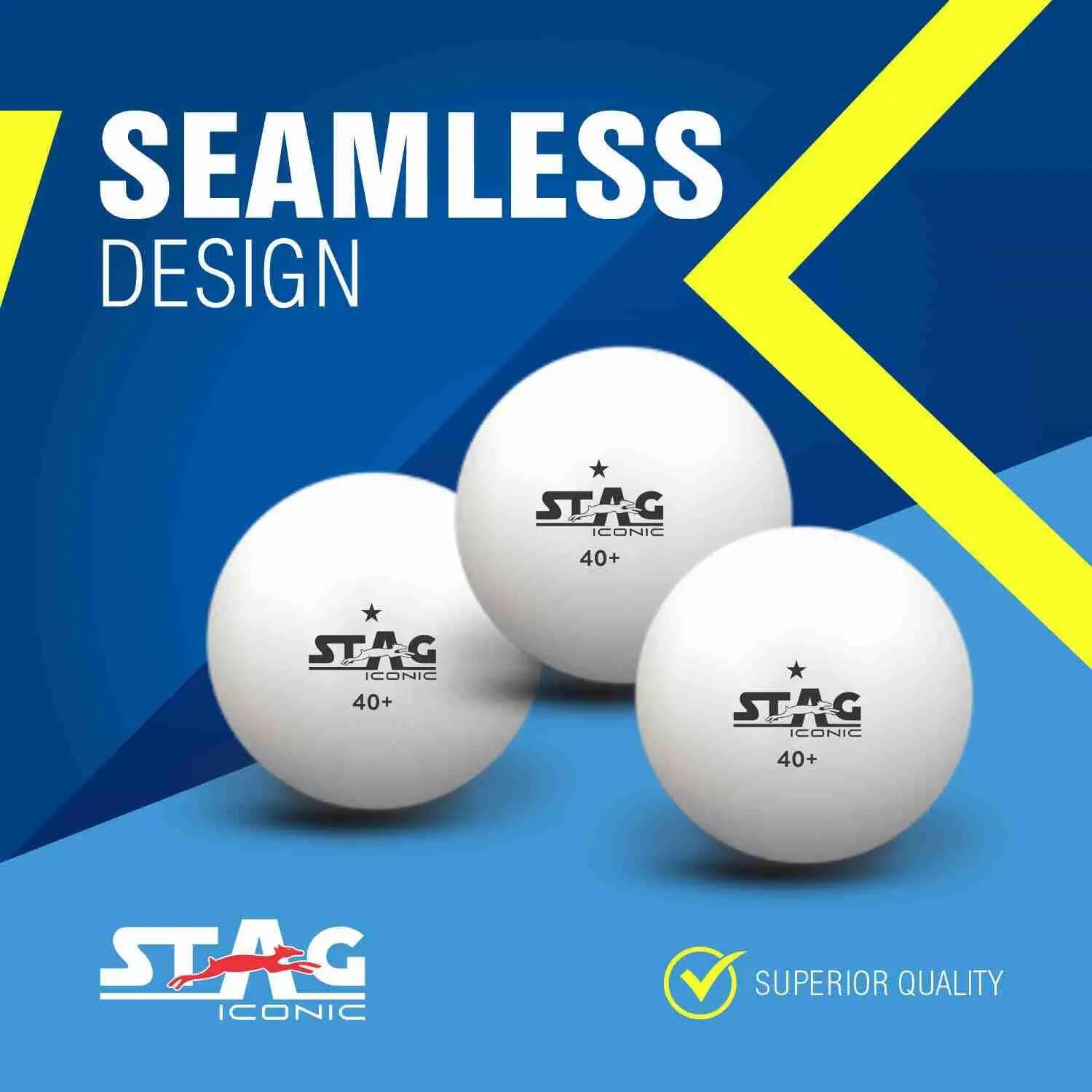 STAG Iconic 1-Star TT Balls, 40+mm, Pack of 6 -  3