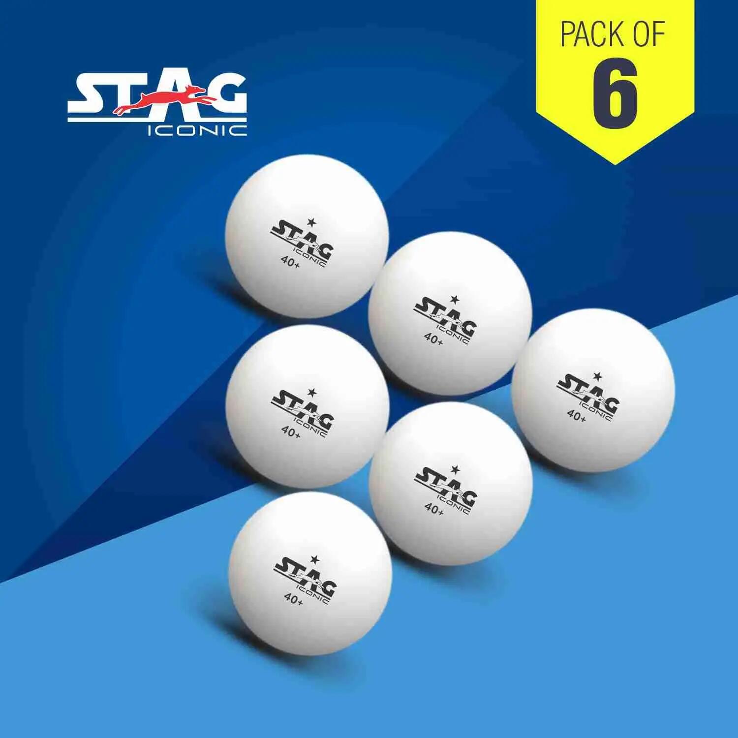 STAG Iconic 1-Star TT Balls, 40+mm, Pack of 6 -  2