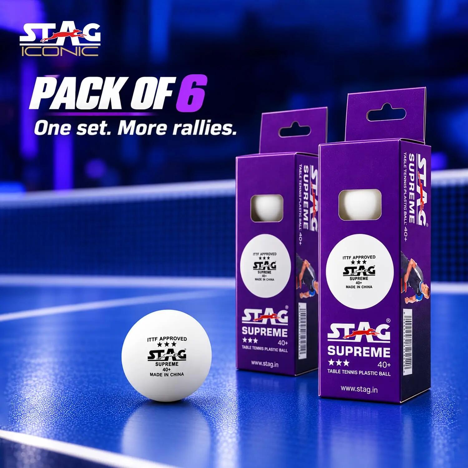 STAG Iconic Supreme TT Balls, 40+mm, Pack of 6 -  2