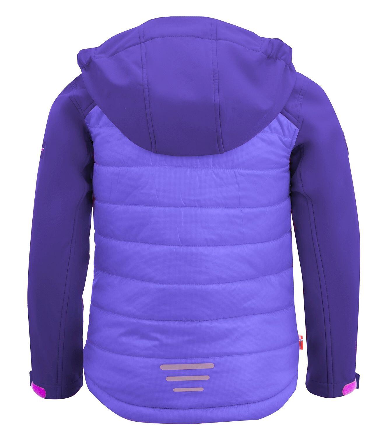 Veste softshell enfant Lysefjord déperlant violet 2/2