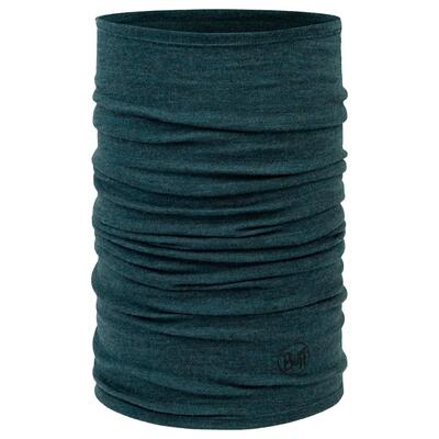 Sciarpa Buff in lana merino di peso medio blu melange