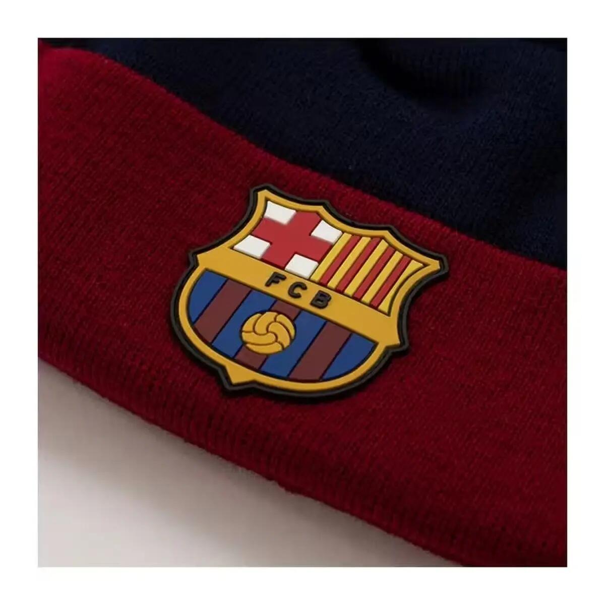 Gorro Pompom Criança (Azul Marinho / Vermelho) 4/5