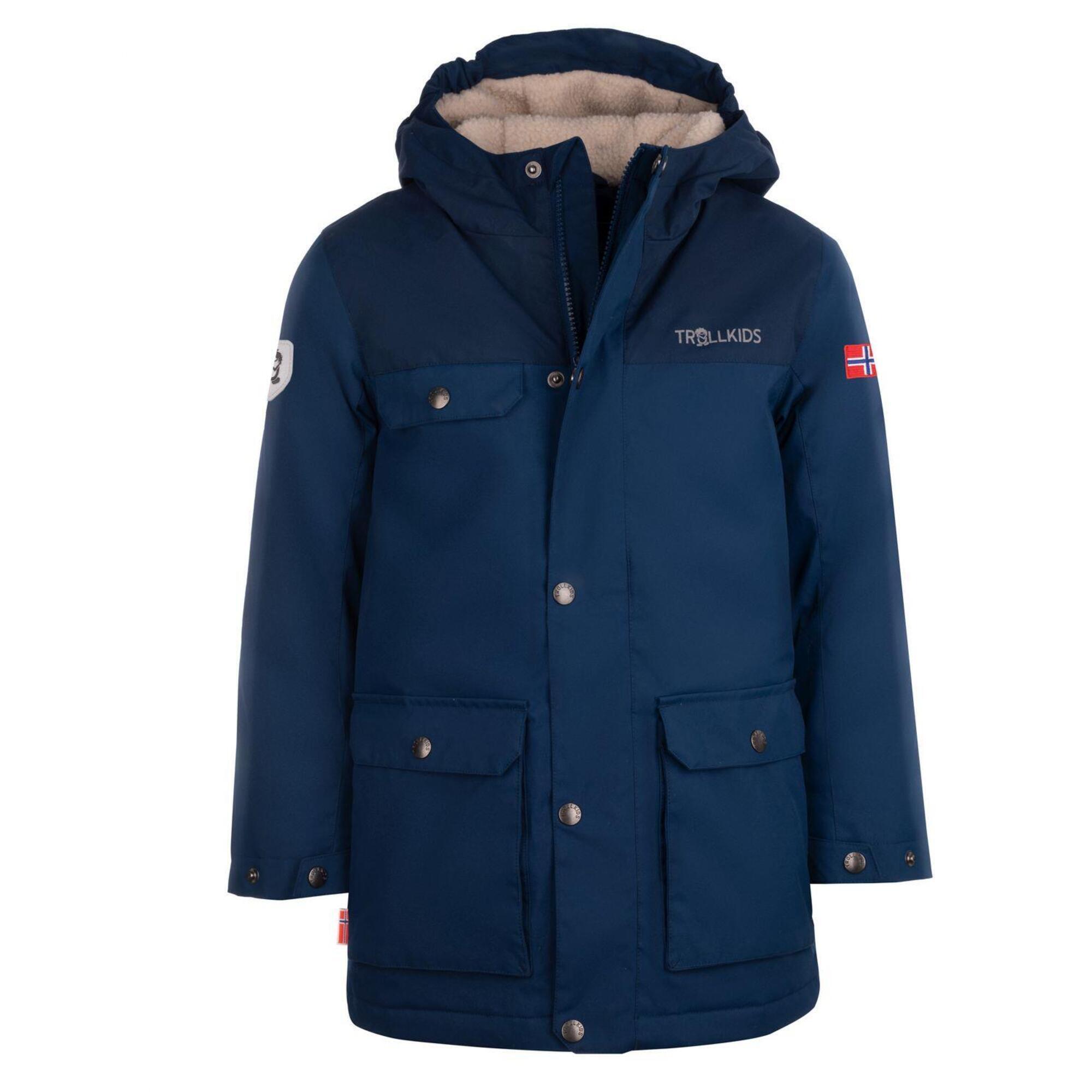 TROLLKIDS Kinder Parka Gudvangen Mystik Blau