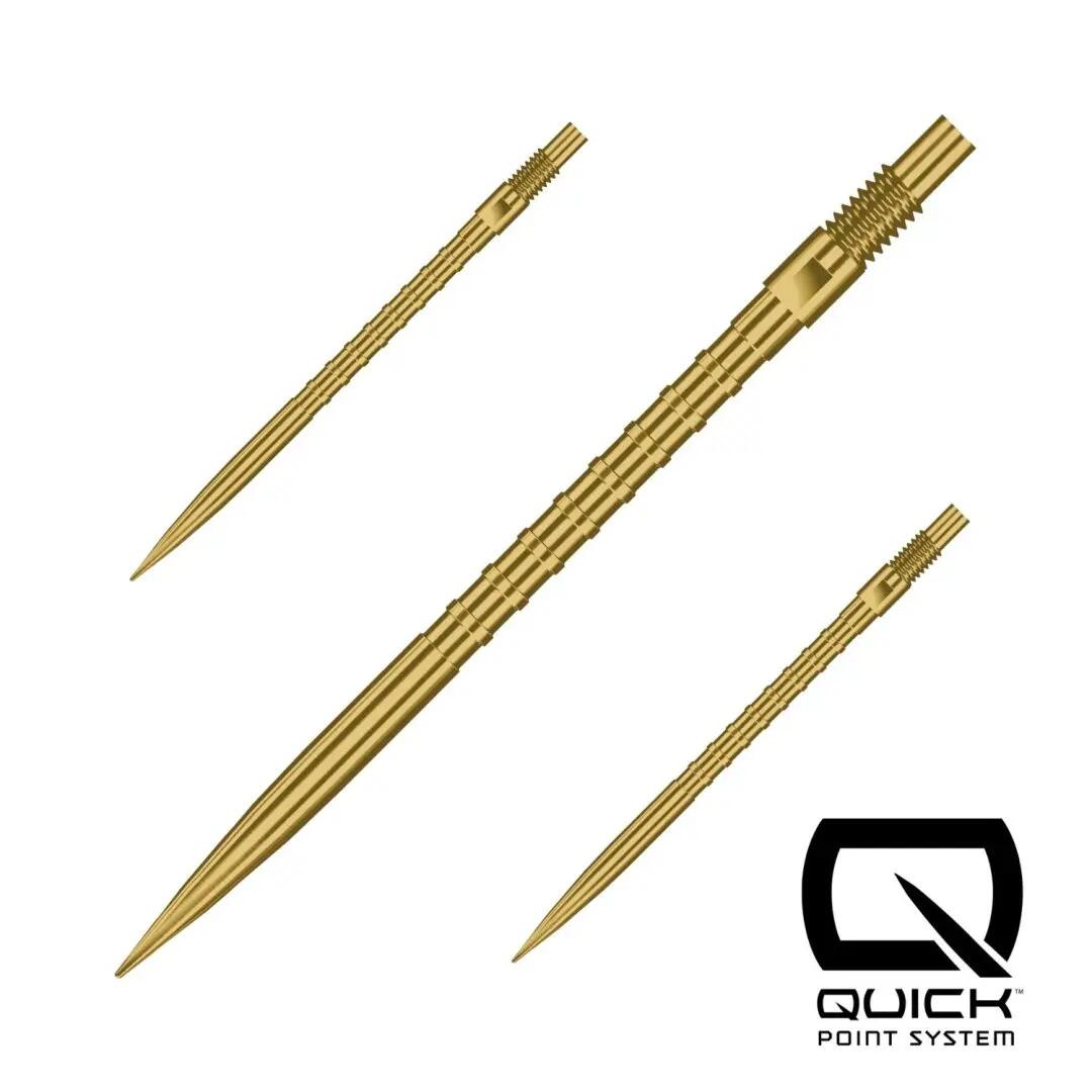Kovové hroty - Quick Points - Heavy Metal - Gold - 26 mm 6/6