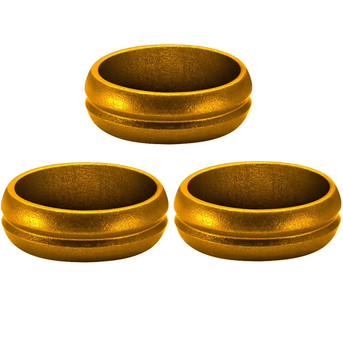 F-Lock Rings - kroužky na násadky - 3 ks - gold 7/7