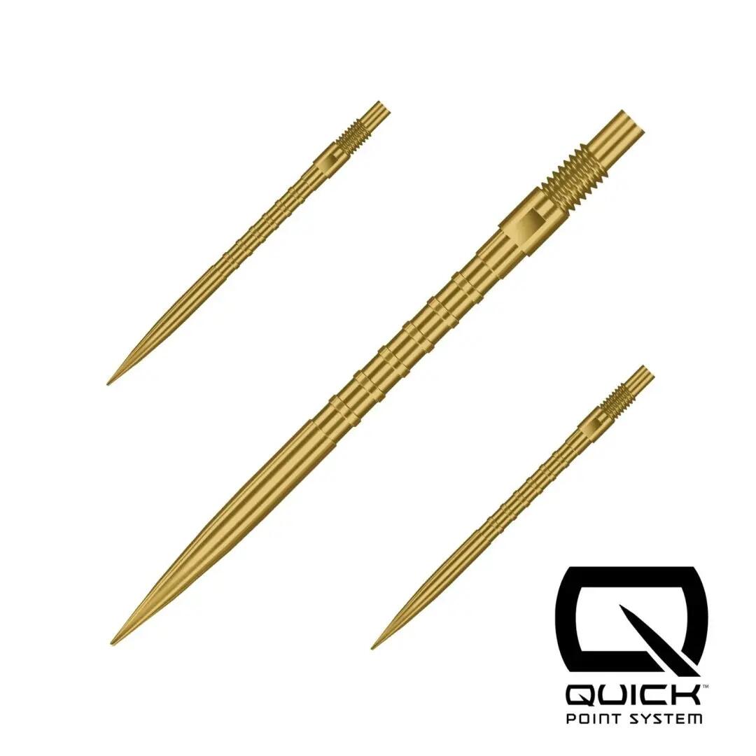 Kovové hroty - Quick Points - Heavy Metal - Gold - 26 mm 5/6
