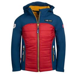 Veste softshell enfant Lysefjord déperlant bleu mystique/rouge