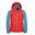 Kinder Softshell Jacke Zip Off Rondane Rot/Delphinblau
