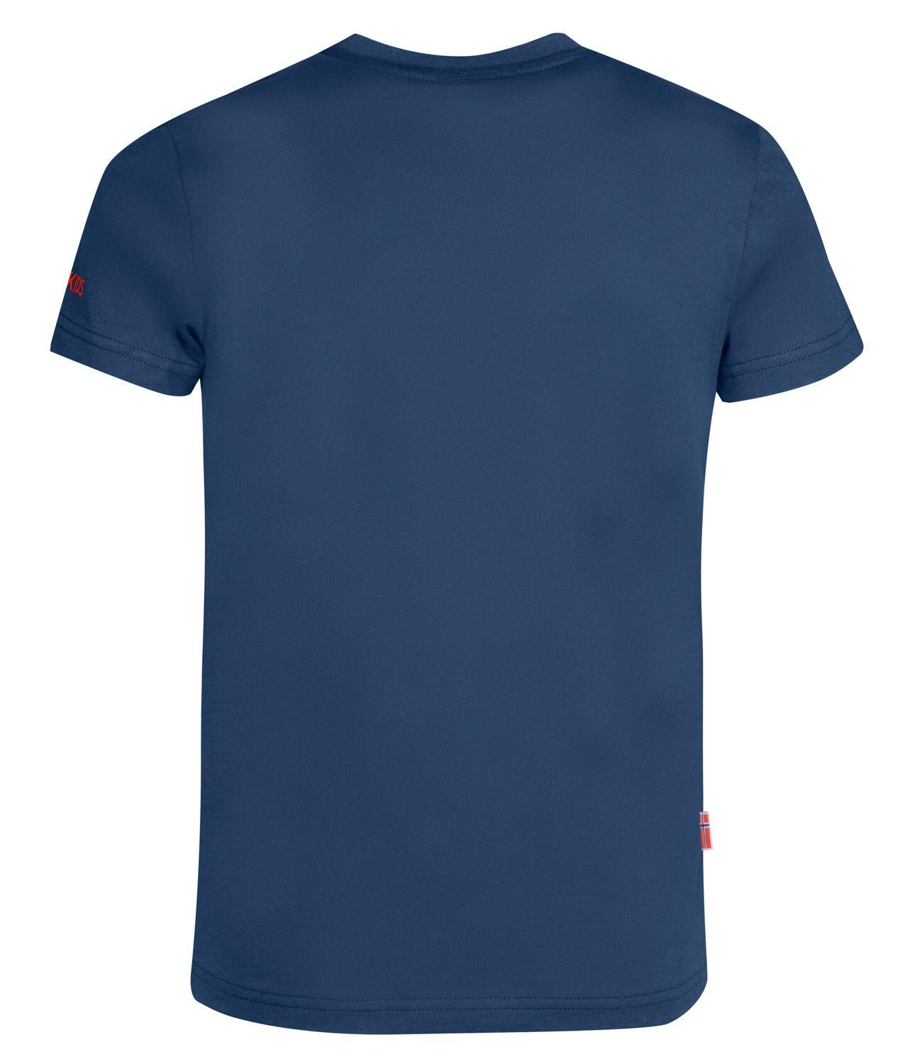 Kinder T-Shirt Kroksand Mystikblau/Hellrot 2/3