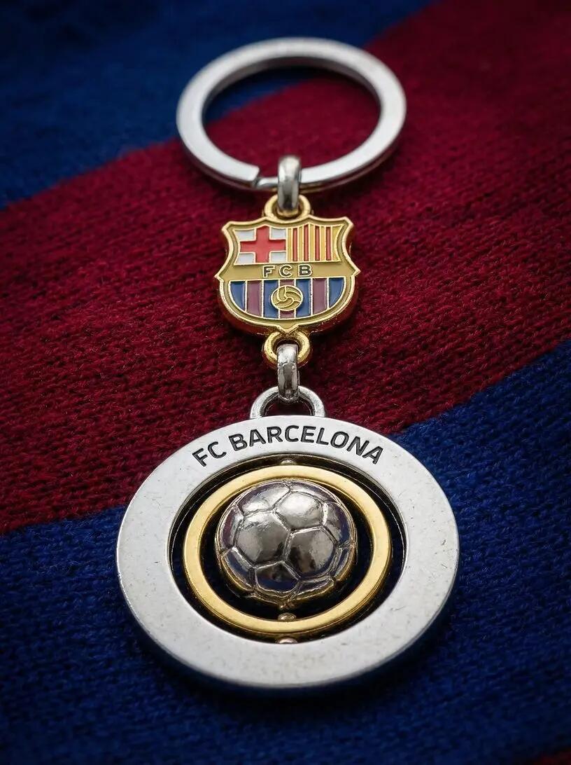 FC Barcelona brelok oryginalny na licencji  srebrny 2/2