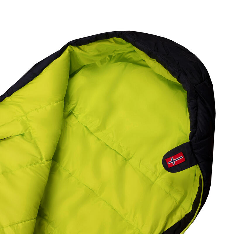 Kinder Schlafsack Fjell II Marineblau/Lime